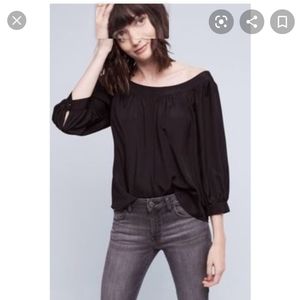 Maeve by Anthropologie wide neck top